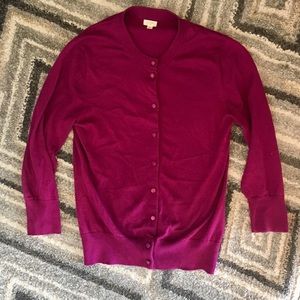 J.Crew Raspberry Cardigan